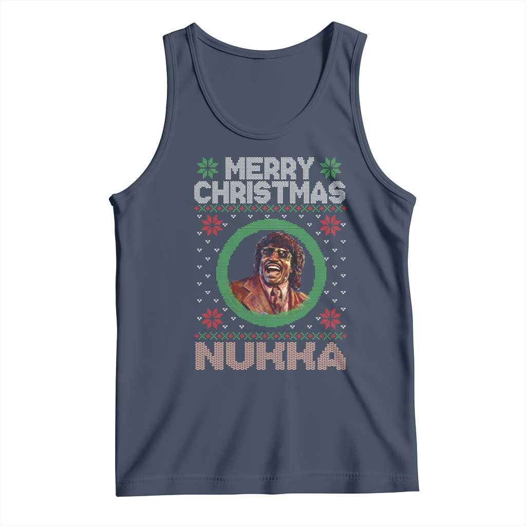 Funny Retro Merry Christmas Nukka Parody Tank Top Holiday Cheer 90s Xmas Throwback Parody - Wonder Print Shop