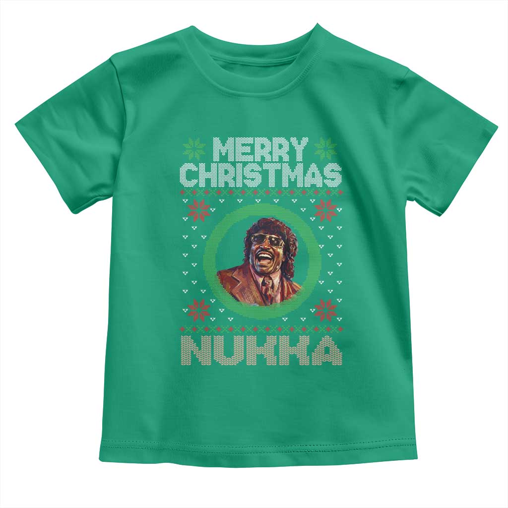 Funny Retro Merry Christmas Nukka Parody Toddler T Shirt Holiday Cheer 90s Xmas Throwback Parody - Wonder Print Shop