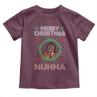 Funny Retro Merry Christmas Nukka Parody Toddler T Shirt Holiday Cheer 90s Xmas Throwback Parody - Wonder Print Shop
