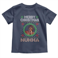 Funny Retro Merry Christmas Nukka Parody Toddler T Shirt Holiday Cheer 90s Xmas Throwback Parody - Wonder Print Shop