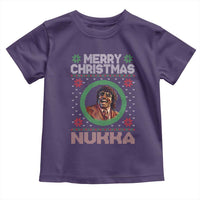 Funny Retro Merry Christmas Nukka Parody Toddler T Shirt Holiday Cheer 90s Xmas Throwback Parody - Wonder Print Shop