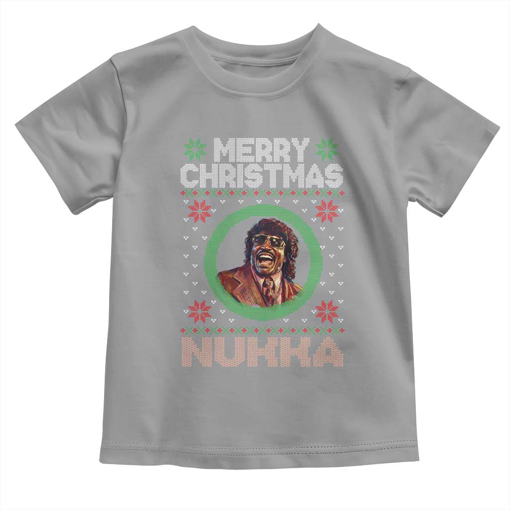 Funny Retro Merry Christmas Nukka Parody Toddler T Shirt Holiday Cheer 90s Xmas Throwback Parody - Wonder Print Shop