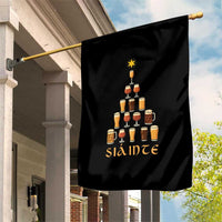 Sláinte Christmas Tree Pint Glass Garden Flag Ale Glass Beer Drinking Lover Holiday Party - Wonder Print Shop
