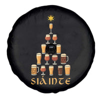 Sláinte Christmas Tree Pint Glass Spare Tire Cover Ale Glass Beer Drinking Lover Holiday Party - Wonder Print Shop