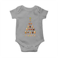Sláinte Christmas Tree Pint Glass Baby Onesie Ale Glass Beer Drinking Lover Holiday Party - Wonder Print Shop