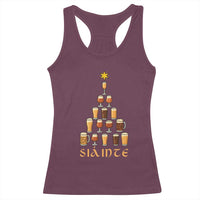 Sláinte Christmas Tree Pint Glass Racerback Tank Top Ale Glass Beer Drinking Lover Holiday Party - Wonder Print Shop