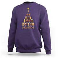 Sláinte Christmas Tree Pint Glass Sweatshirt Ale Glass Beer Drinking Lover Holiday Party - Wonder Print Shop