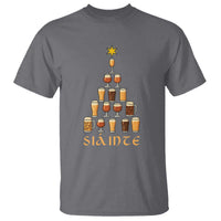 Sláinte Christmas Tree Pint Glass T Shirt Ale Glass Beer Drinking Lover Holiday Party - Wonder Print Shop