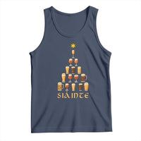 Sláinte Christmas Tree Pint Glass Tank Top Ale Glass Beer Drinking Lover Holiday Party - Wonder Print Shop