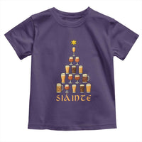 Sláinte Christmas Tree Pint Glass Toddler T Shirt Ale Glass Beer Drinking Lover Holiday Party - Wonder Print Shop