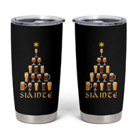 Sláinte Christmas Tree Pint Glass Tumbler Cup Ale Glass Beer Drinking Lover Holiday Party - Wonder Print Shop