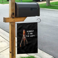 Funny Marcus the Worm in Ugly Christmas Sweater Garden Flag Robert I Am the Gift Meme Holiday Humor - Wonder Print Shop