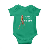 Funny Marcus the Worm in Ugly Christmas Sweater Baby Onesie Robert I Am the Gift Meme Holiday Humor - Wonder Print Shop
