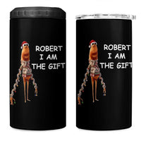 Funny Marcus the Worm in Ugly Christmas Sweater 4 in 1 Can Cooler Tumbler Robert I Am the Gift Meme Holiday Humor - Wonder Print Shop