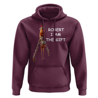 Funny Marcus the Worm in Ugly Christmas Sweater Hoodie Robert I Am the Gift Meme Holiday Humor - Wonder Print Shop