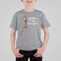 Funny Marcus the Worm in Ugly Christmas Sweater T Shirt For Kid Robert I Am the Gift Meme Holiday Humor - Wonder Print Shop