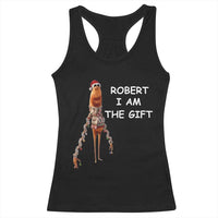 Funny Marcus the Worm in Ugly Christmas Sweater Racerback Tank Top Robert I Am the Gift Meme Holiday Humor - Wonder Print Shop