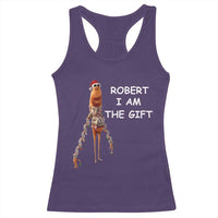 Funny Marcus the Worm in Ugly Christmas Sweater Racerback Tank Top Robert I Am the Gift Meme Holiday Humor - Wonder Print Shop