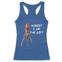 Funny Marcus the Worm in Ugly Christmas Sweater Racerback Tank Top Robert I Am the Gift Meme Holiday Humor - Wonder Print Shop