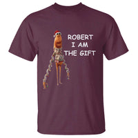 Funny Marcus the Worm in Ugly Christmas Sweater T Shirt Robert I Am the Gift Meme Holiday Humor - Wonder Print Shop