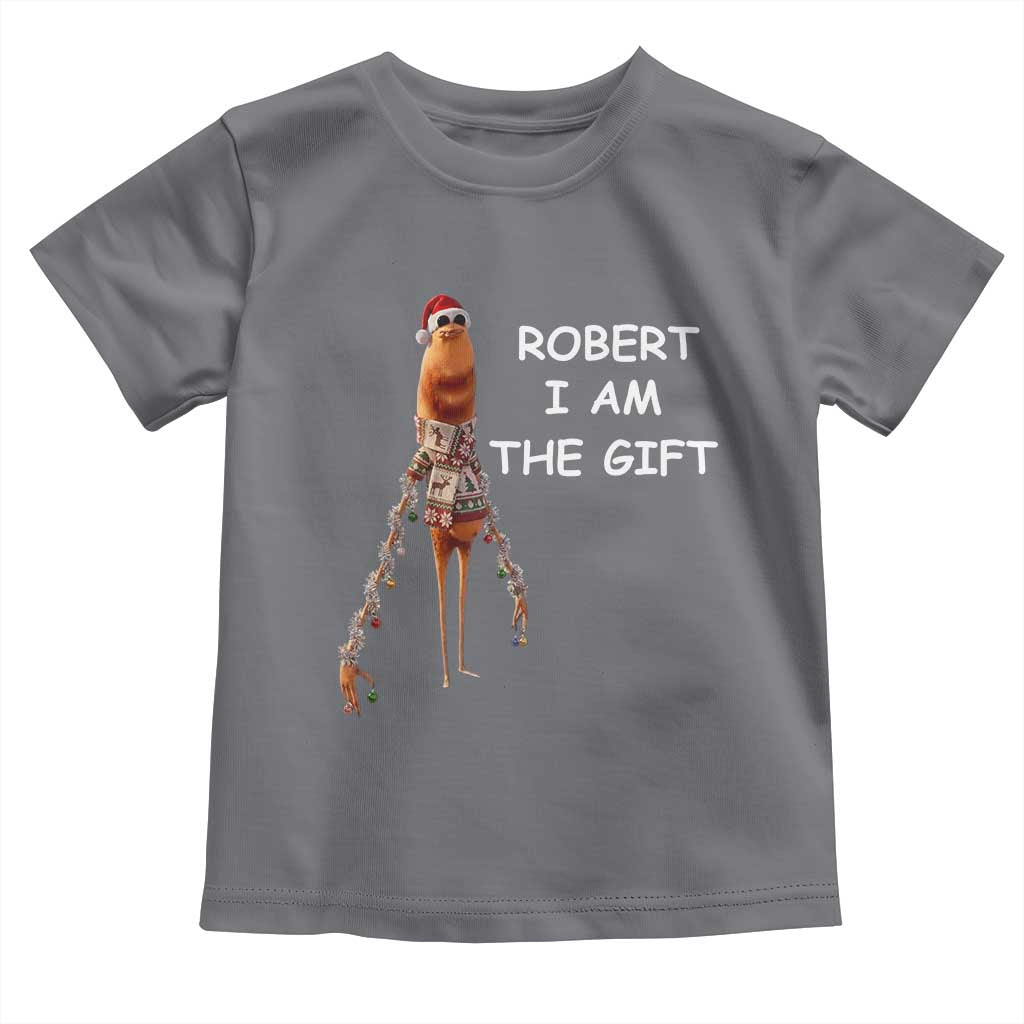 Funny Marcus the Worm in Ugly Christmas Sweater Toddler T Shirt Robert I Am the Gift Meme Holiday Humor - Wonder Print Shop