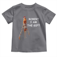 Funny Marcus the Worm in Ugly Christmas Sweater Toddler T Shirt Robert I Am the Gift Meme Holiday Humor - Wonder Print Shop
