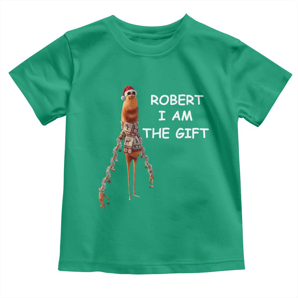 Funny Marcus the Worm in Ugly Christmas Sweater Toddler T Shirt Robert I Am the Gift Meme Holiday Humor - Wonder Print Shop