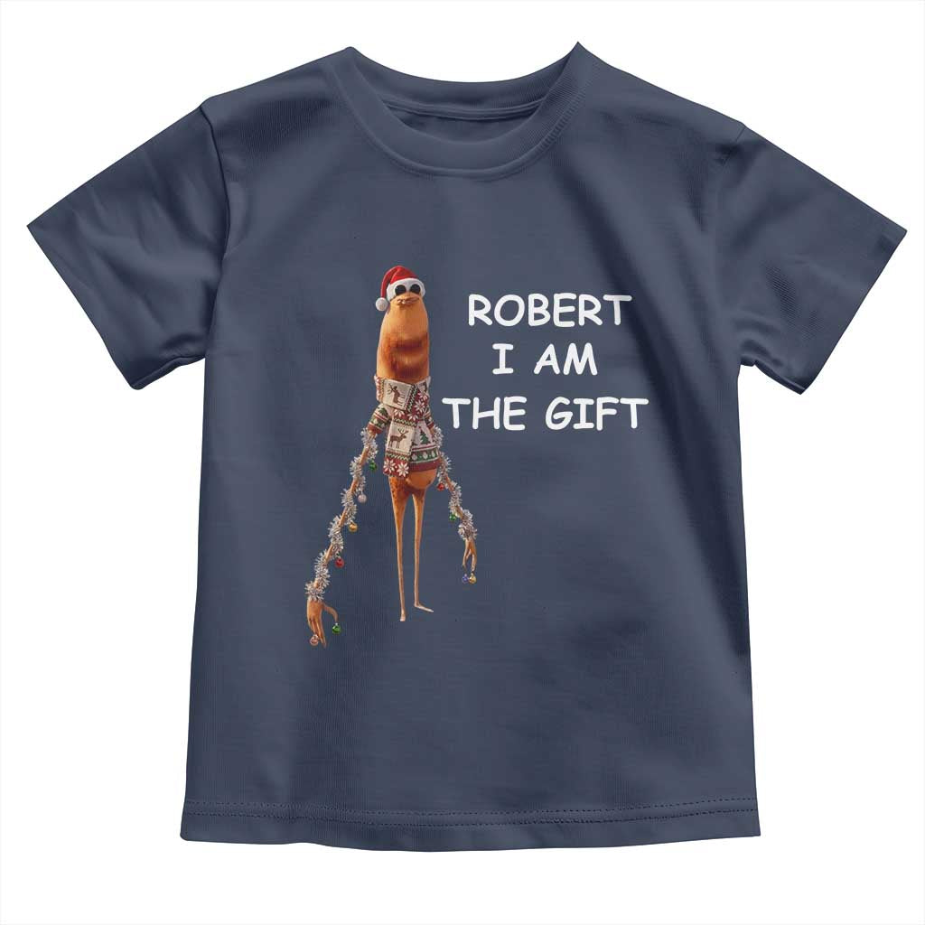 Funny Marcus the Worm in Ugly Christmas Sweater Toddler T Shirt Robert I Am the Gift Meme Holiday Humor - Wonder Print Shop