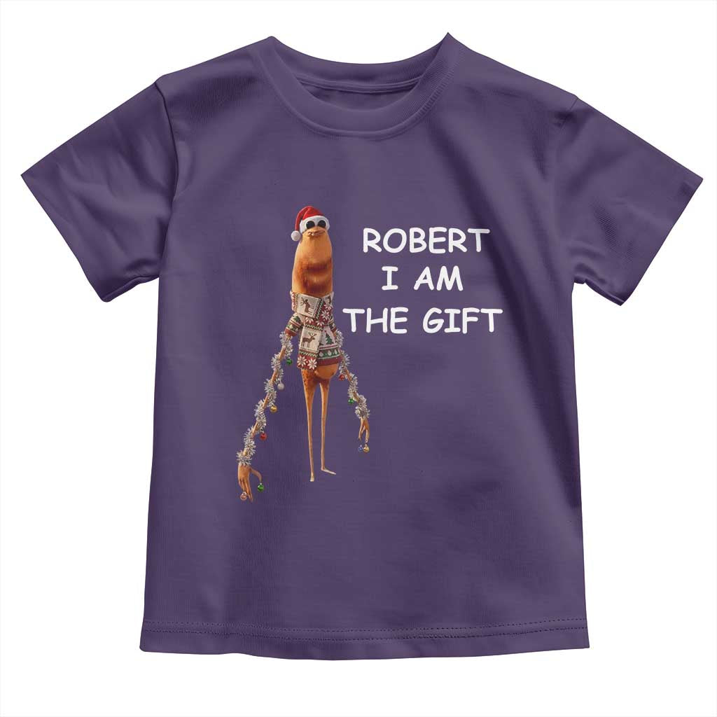 Funny Marcus the Worm in Ugly Christmas Sweater Toddler T Shirt Robert I Am the Gift Meme Holiday Humor - Wonder Print Shop