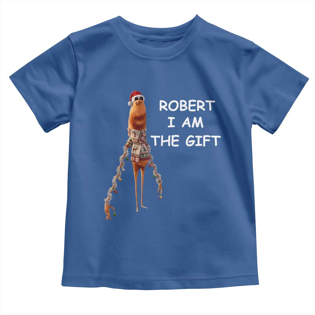 Funny Marcus the Worm in Ugly Christmas Sweater Toddler T Shirt Robert I Am the Gift Meme Holiday Humor - Wonder Print Shop