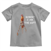 Funny Marcus the Worm in Ugly Christmas Sweater Toddler T Shirt Robert I Am the Gift Meme Holiday Humor - Wonder Print Shop