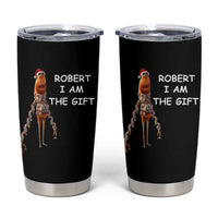 Funny Marcus the Worm in Ugly Christmas Sweater Tumbler Cup Robert I Am the Gift Meme Holiday Humor - Wonder Print Shop