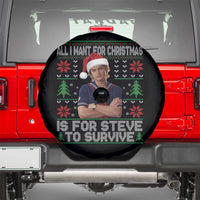 All I Want for Christmas is Steve to Survive Spare Tire Cover Stranger Xmas Wishes Fan Gift - Wonder Print Shop