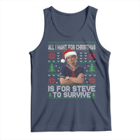 All I Want for Christmas is Steve to Survive Tank Top Stranger Xmas Wishes Fan Gift - Wonder Print Shop
