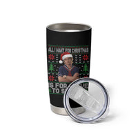 All I Want for Christmas is Steve to Survive Tumbler Cup Stranger Xmas Wishes Fan Gift - Wonder Print Shop