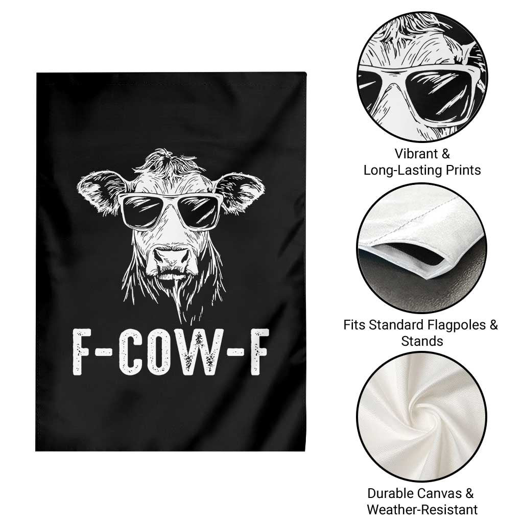 Funny F-Cow-F Cow Attitude Meme Garden Flag Subtle Sass Farm Fresh Humor - Wonder Print Shop