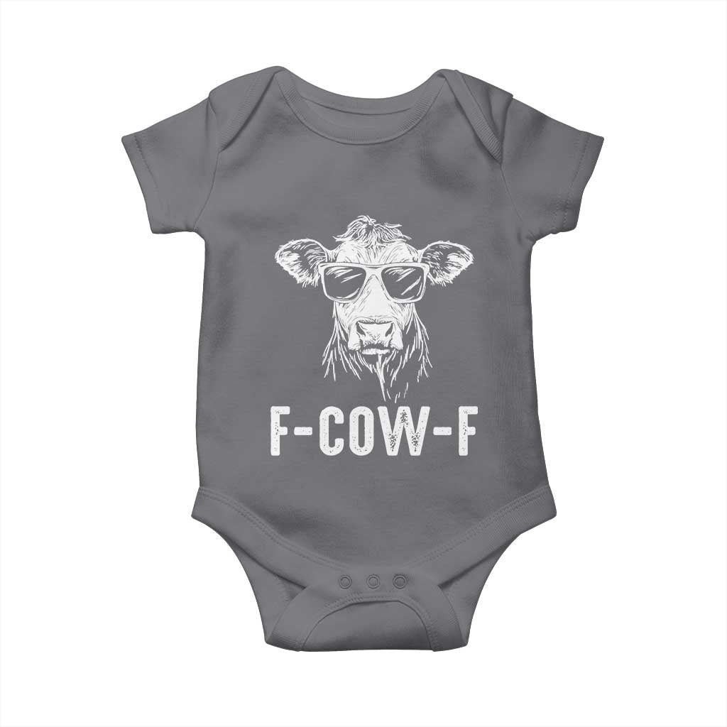 Funny F-Cow-F Cow Attitude Meme Baby Onesie Subtle Sass Farm Fresh Humor - Wonder Print Shop