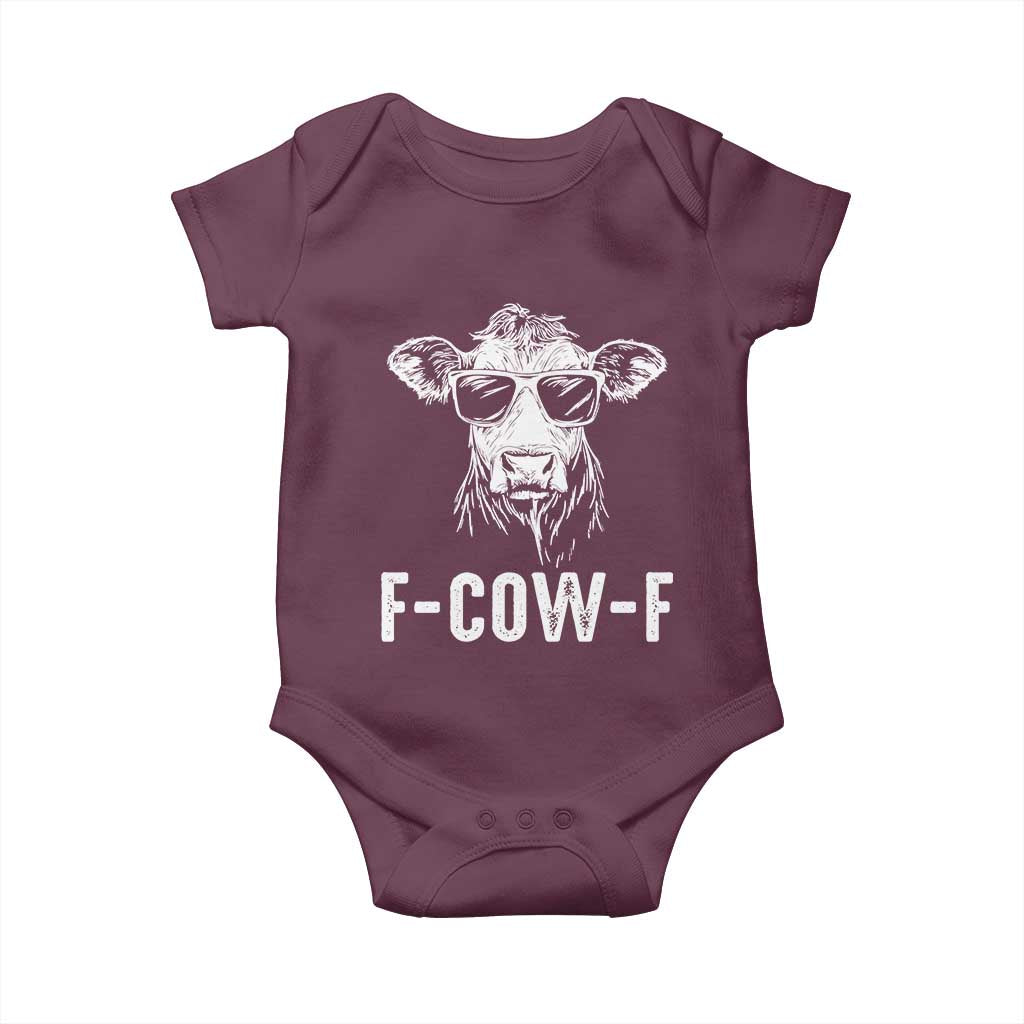 Funny F-Cow-F Cow Attitude Meme Baby Onesie Subtle Sass Farm Fresh Humor - Wonder Print Shop