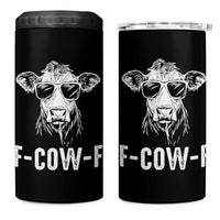 Funny F-Cow-F Cow Attitude Meme 4 in 1 Can Cooler Tumbler Subtle Sass Farm Fresh Humor - Wonder Print Shop