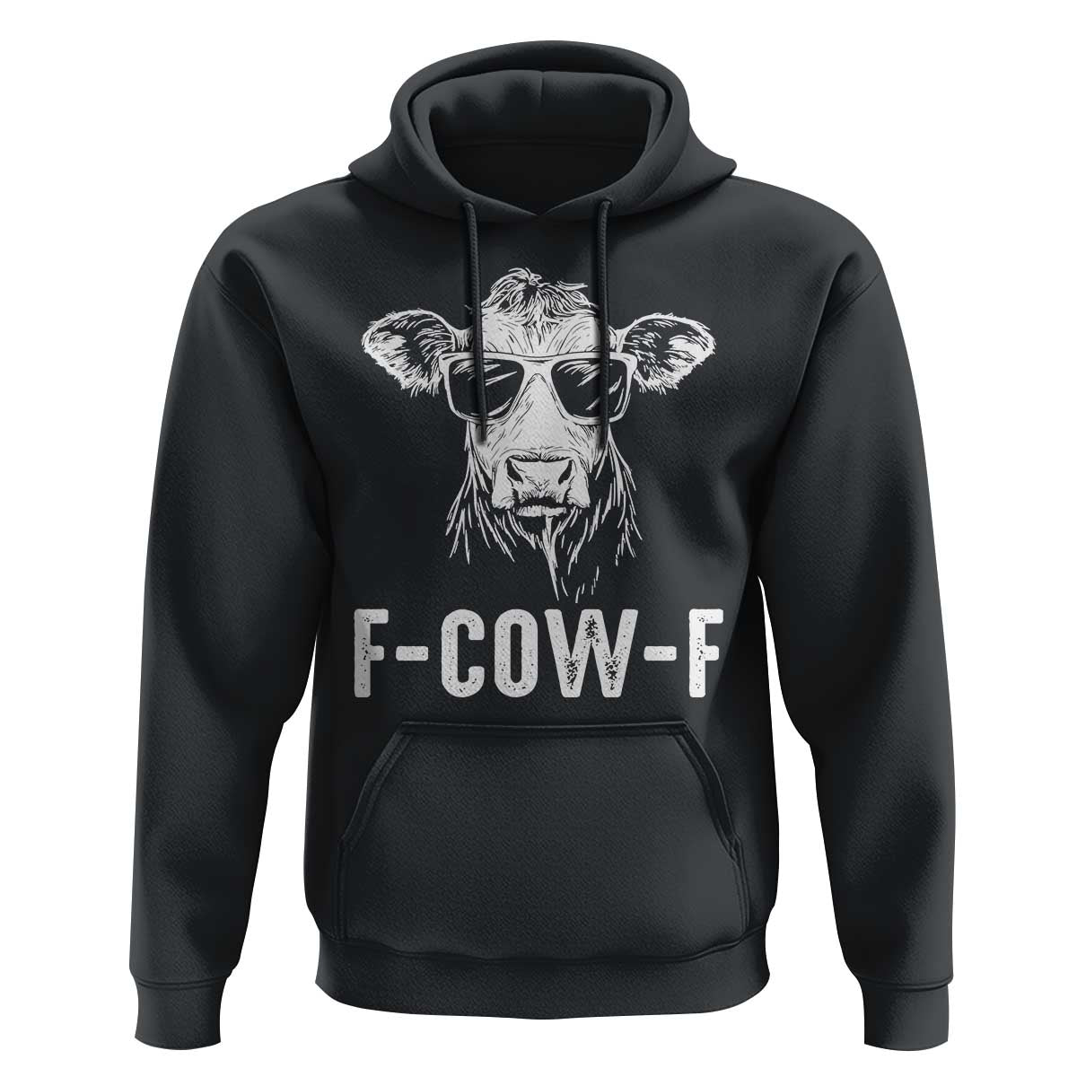 Funny F-Cow-F Cow Attitude Meme Hoodie Subtle Sass Farm Fresh Humor - Wonder Print Shop