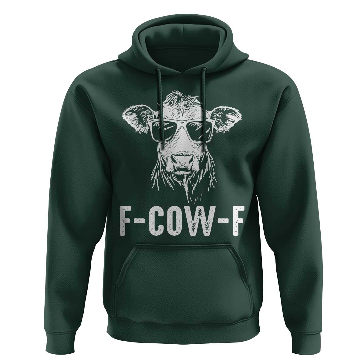 Funny F-Cow-F Cow Attitude Meme Hoodie Subtle Sass Farm Fresh Humor - Wonder Print Shop
