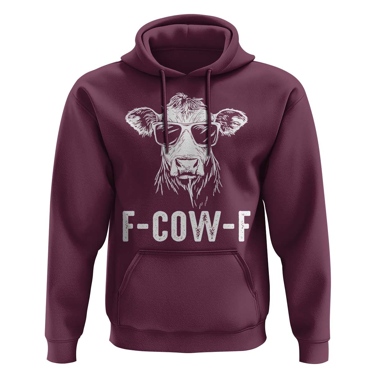 Funny F-Cow-F Cow Attitude Meme Hoodie Subtle Sass Farm Fresh Humor - Wonder Print Shop
