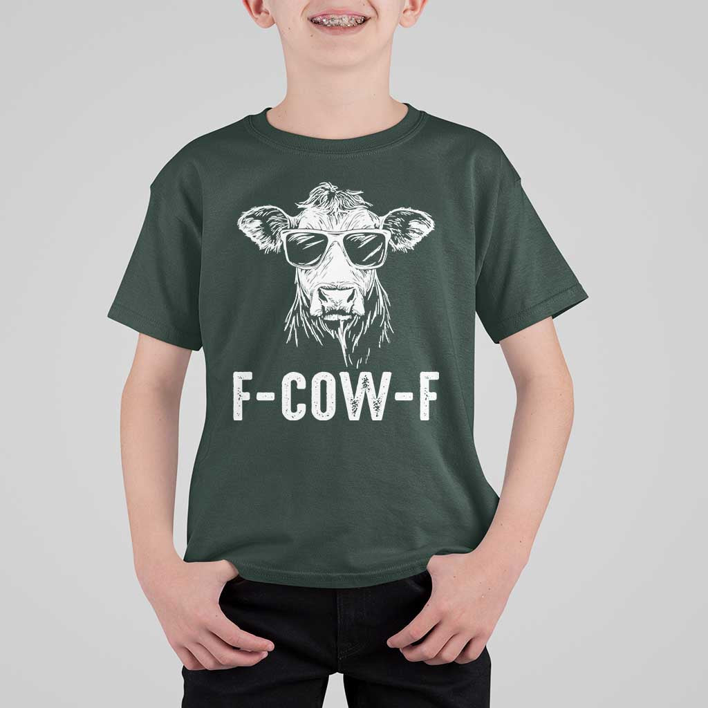 Funny F-Cow-F Cow Attitude Meme T Shirt For Kid Subtle Sass Farm Fresh Humor - Wonder Print Shop