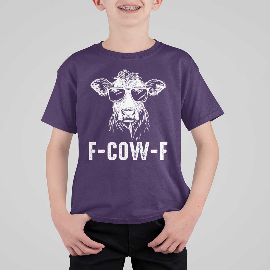 Funny F-Cow-F Cow Attitude Meme T Shirt For Kid Subtle Sass Farm Fresh Humor - Wonder Print Shop