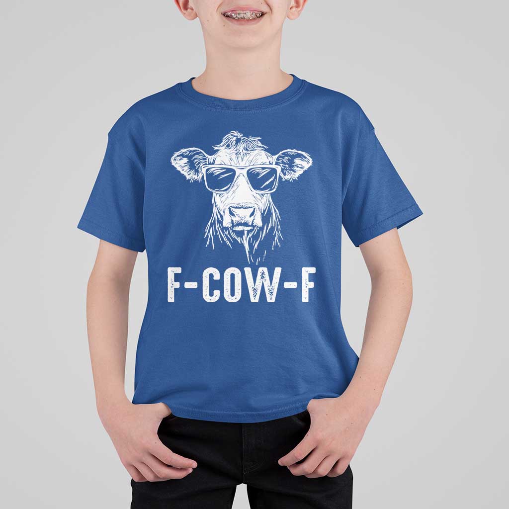 Funny F-Cow-F Cow Attitude Meme T Shirt For Kid Subtle Sass Farm Fresh Humor - Wonder Print Shop