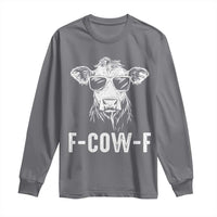 Funny F-Cow-F Cow Attitude Meme Long Sleeve Shirt Subtle Sass Farm Fresh Humor - Wonder Print Shop