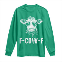 Funny F-Cow-F Cow Attitude Meme Long Sleeve Shirt Subtle Sass Farm Fresh Humor - Wonder Print Shop