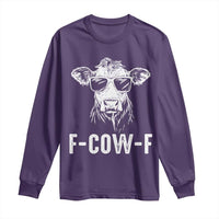 Funny F-Cow-F Cow Attitude Meme Long Sleeve Shirt Subtle Sass Farm Fresh Humor - Wonder Print Shop