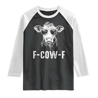 Funny F-Cow-F Cow Attitude Meme Raglan Shirt Subtle Sass Farm Fresh Humor - Wonder Print Shop