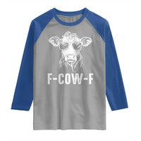 Funny F-Cow-F Cow Attitude Meme Raglan Shirt Subtle Sass Farm Fresh Humor - Wonder Print Shop